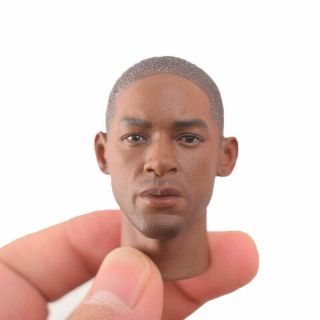 1/6 Scale Black Man Smith Head Carving Sculpt B013 Fit 12 " Male Body Action Figur