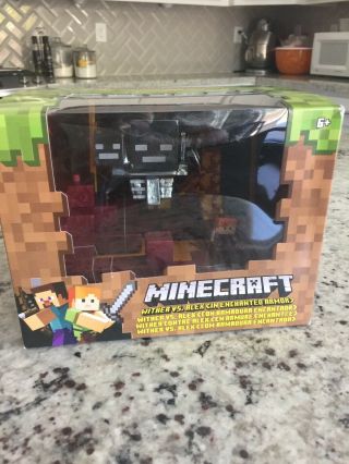 Minecraft Wither Vs Alex (in Enchanted Armor) Mini Figures Kids Toy Gift