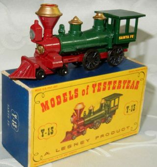 Matchbox Santa Fe Locomotive Y13 - 1 Models Of Yesteryear Moy In D1 Box
