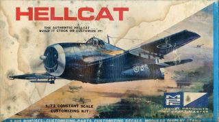 Mpc 1:72 Hellcat F6f Plastic Aircraft Model Kit 7007u