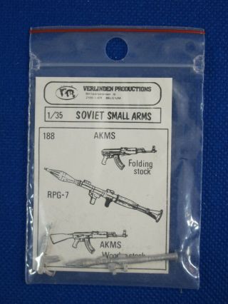 Verlinden Productions Soviet Small Arms 188 1/35 Made In Belgium