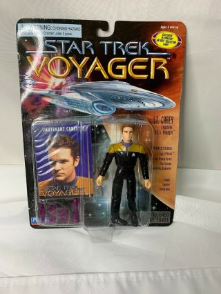 Star Trek Voyager Lt.  Carey Playmates Action Figure 1994 Vintage Nib