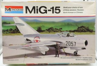 1:48th Scale Monogram Mig - 15 Jet Fighter 5403,  Fw - Gb