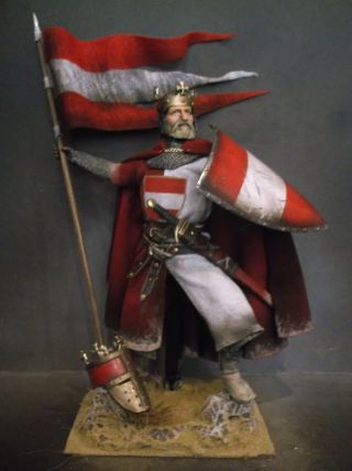 12 " Custom Duke Leopold V Of Austria,  Medieval Crusader Knight 1/6 Figure Ignite