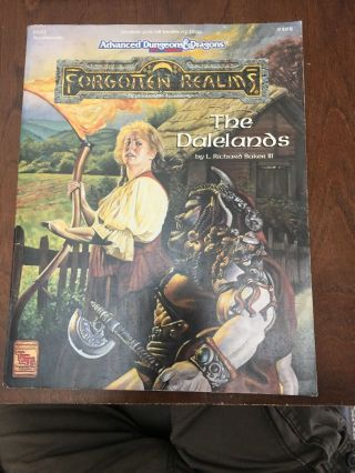 The Dalelands Ad&d 2e Forgotten Realms Advanced 9392 Tsr 1993 Frs1 Map Complete