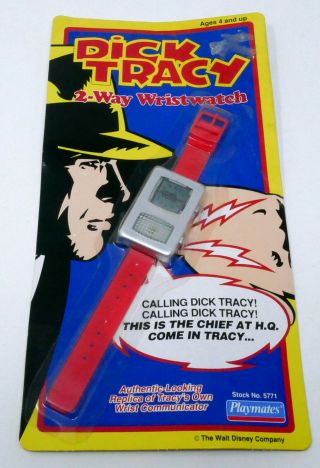 Dick Tracy Walt Disney Playmates 2 - Way Wristwatch (5771) In Packaging