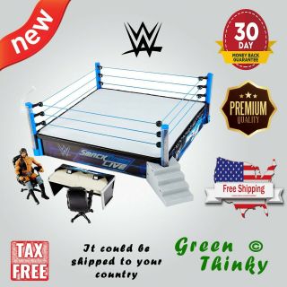 Wwe Smackdown Live Elite Main Event Authentic Scale Led Ring 20x20 ",  Figure