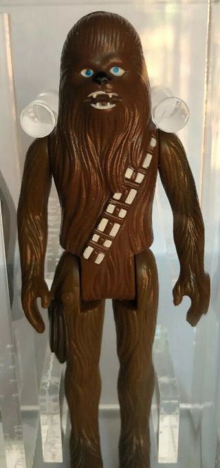 1977 Kenner Star Wars Loose Chewbacca,  Bowcaster,  HK,  AFA Grade 80 NM Near 3