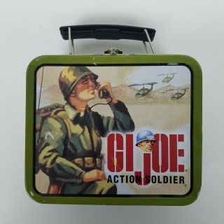 1998 Hasbro Gi Joe Action Soldier Mini Metal Lunch Box