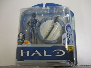 Halo Universe 10th Anniversary Cortana Action Figure Mcfarlane Light Up Base