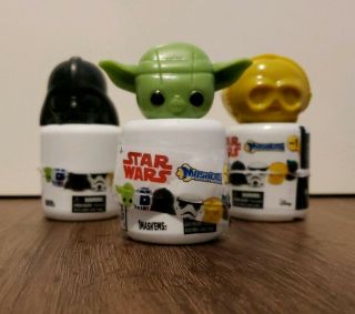 Disney Star Wars Mashems Series 1 Yoda Darth Vader And C3po Mini Squishy Figures