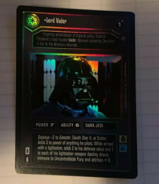 Star Wars Ccg Lord Vader Foil Reflection Ii Urf