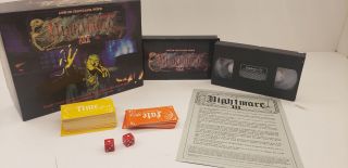 Nightmare Iii Expansion Vhs Video Board Game With Vhs Tape Complete