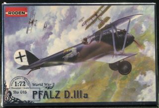 1/72 Roden Models Pfalz D.  Iiia German Wwi Fighter