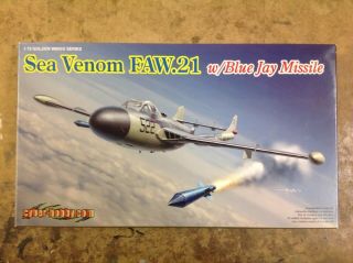 Khs - 1/72 Dragon Model Kit 5108 Sea Venom Faw.  21 W/ Blue Jay Missile