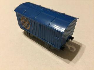 Thomas And Friends Trackmaster Covered Blue Cargo Car Electric 2009 Mattel