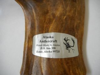 MOOSE Antler Deer Stag Horn Cribbage Board Cottage Cabin Decor Alaska 4