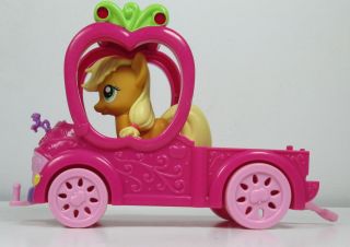 My Little Pony Apple Jack FARM TRUCK Friendship Magic Retired Vehicle W/Figure 2