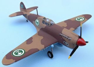 Curtiss P - 40 Warhawk,  Rsaf 1943,  Scale 1/72,  Hand - Made Plastic Model