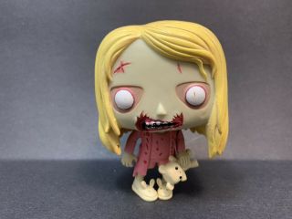 Teddy Bear Girl 154 The Walking Dead (out Of Box) Rare Vaulted Funko Pop Vinyl