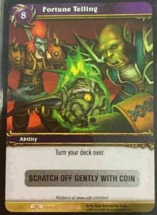 Wow Tcg Fortune Telling - Imp In A Ball Unscratched Loot Card