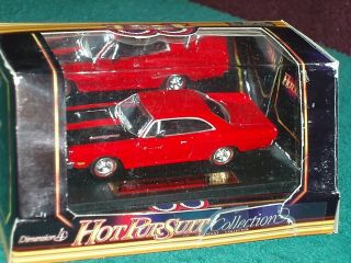 Dimension 4 " Hot Pursuit " 1969 Plymouth Road Runner Red 1/43 O Scale
