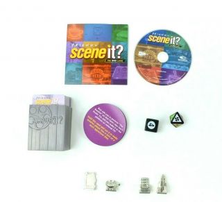 Friends Scene it DVD Trivia Board Game 2005 Screenlife Mattel Complete 4