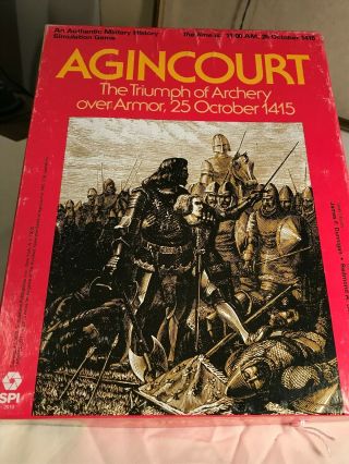 Agincourt,  The Triumph Of Archery Over Armor,  Spi Game