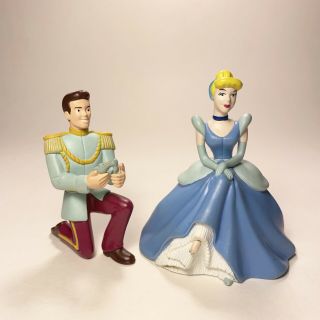 Disney Cinderella & Prince Charming Figure Set | 2 Items | Pvc
