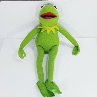 Jim Henson Kermit The Frog Large Plush Toy W/ Posable Limbs 18 " In.  Sababa Toys
