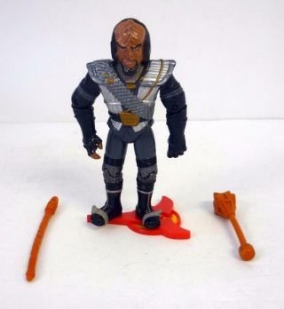 Star Trek Klingon Warrior Worf Vintage Figure Next Generation Near Complete 1993