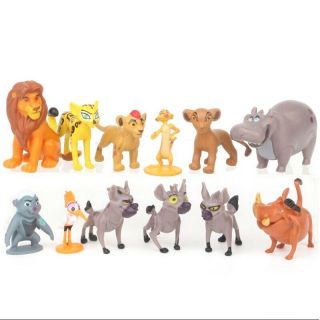 12pcs Movie The Lion King Simba Cake Toppers Action Figure Doll Set Kid Toy Gift 2