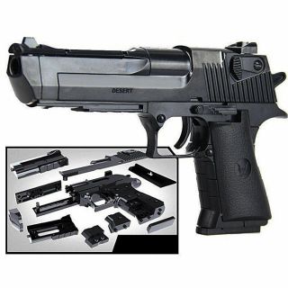 1:10 Kids Children Toys Building Blocks Gun Model Assembling Pistol Desert Eagle