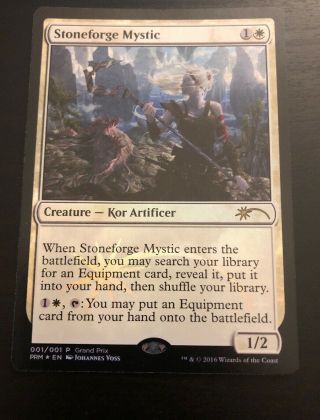 Foil Stoneforge Mystic (grand Prix) Promo Magic Mtg Card