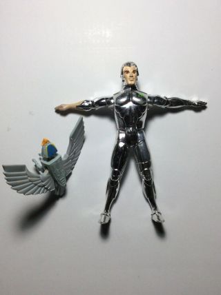Kenner 1985 Silverhawks Quicksilver With Tally Hawk Incomplete