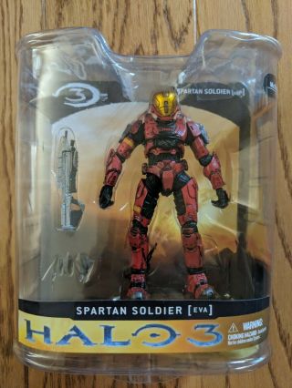 Mcfarlane Halo 3 Series 1 Spartan Soldier Eva Red Action Figure 2008