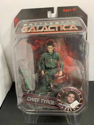 2008 Battlestar Galactica Chief Galen Tyrol Figure 6.  5 "