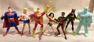 Dc Heroes " Jack In The Box " Set Of 8 Action Figures 1999