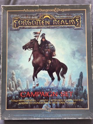 Tsr Forgotten Realms Forgotten Realms Campaign Setting (1st Edition) Box Fair