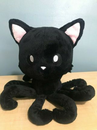 Tentacle Kitty Little Ones 10 " 12 " Plush Black Octopus Cat Stuffed Animal Soft