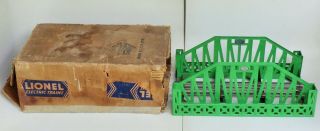 1931 - 42 - Lionel Prewar Standard Gauge Tinplate 14 " Bridge No.  280 Partial Box