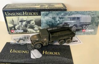 Corgi Unsung Hereos 1/50 Diecast Us Army M35 2.  5 Ton Truck Vietnam War Le,  Mib