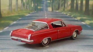 1st Gen 1964 - 1966 Plymouth 273 V - 8 Barracuda 1/64 Scale Limited Edition G