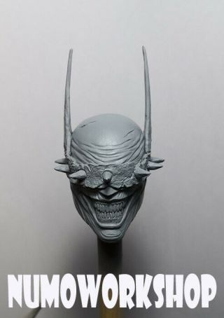 Bat Who Laughs 1/6 Scale Custom Unpaint Head For 12 " Body Figure By Numoworkshop