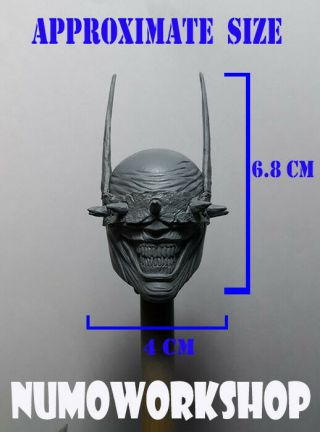 Bat Who Laughs 1/6 Scale CUSTOM UNPAINT HEAD for 12 