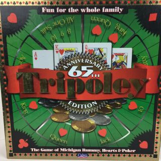 TRIPOLEY 65th Anniversary Edition Game / 1997 Cadaco / Rotating Tray 2