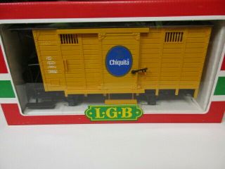 Lgb G Scale 4033 Chiquita Banana Boxcar W/original Box