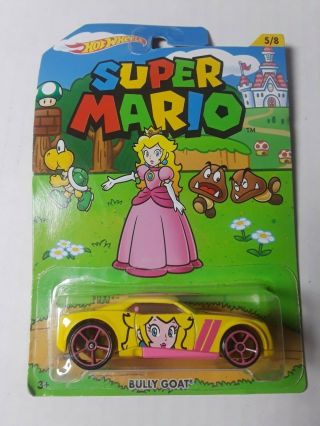 Mario Hot Wheels Set of 8 Diecast Cars 2016 Nintendo Toad Princess Peach 6