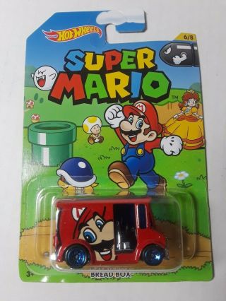 Mario Hot Wheels Set of 8 Diecast Cars 2016 Nintendo Toad Princess Peach 7