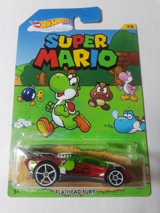Mario Hot Wheels Set of 8 Diecast Cars 2016 Nintendo Toad Princess Peach 8